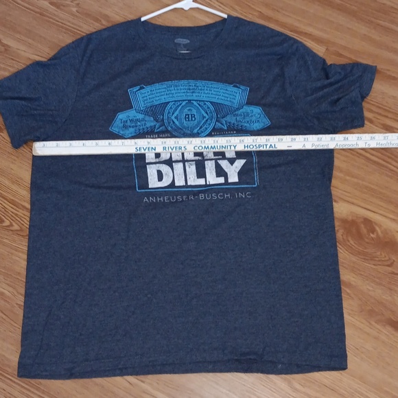 Old Navy Men's XL Bud Light Lager Beer Anheuser-Bush Blue Tee Shirt Short Sleeve - Picture 6 of 8